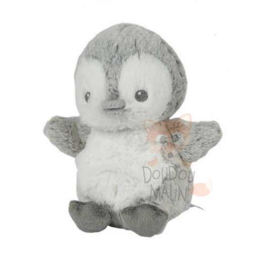  forest soft toy penguin white grey 15 cm 